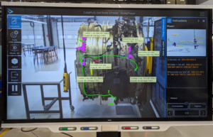 CampusFab Augmented Reality Screen of Engine