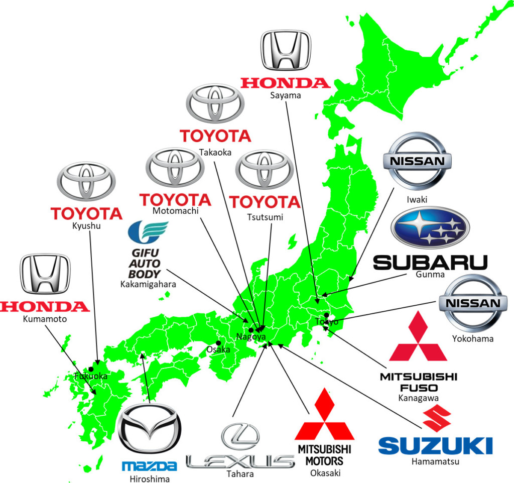 Grand Tour of Japanese Automotive Map